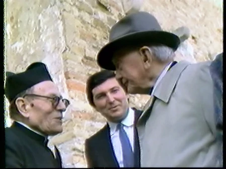 Biagio Marin con Don Felice Marchesan
